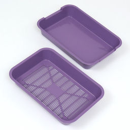 Туалет средний с сеткой 36×26×6.5 см, фиолетовый