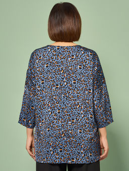 Блузка 0250-2а темно-голубой - Aquarell фото 25