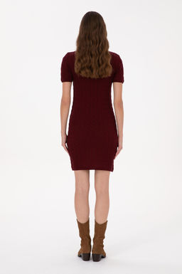 Kad_n Bordo Triko Elbise - U.s. polo assn фото 4