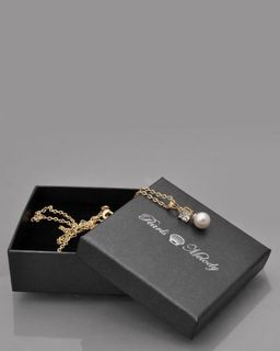 Pearls Melody Кулон с жемчужиной и кубическим цирконом, желтая позолота