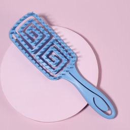 Цена за 2 шт. Расчёска массажная, прорезиненная ручка, вентилируемая, 6.3×22 см, МИКС