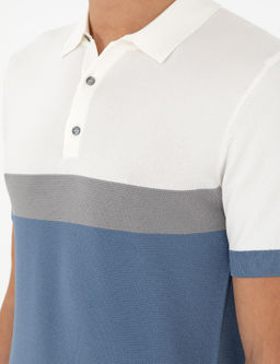 Mavi Slim Fit Polo Yaka Keten Kar___ml_ Triko T-shirt