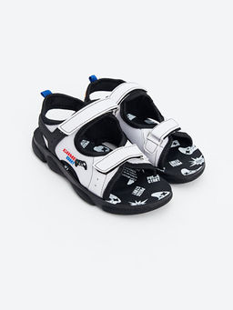 Bask?l? C?rt C?rtl? Erkek ?ocuk Sandalet