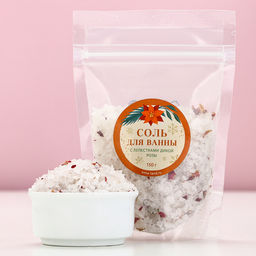 Соль для ванны с лепестками дикой розы, 150 г, Чистое счастье  фото 2