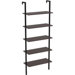 Стеллаж TI_пристенный Комус Онега-5 Ясень анкор темн, 695х295х1810 мм