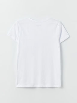 Bisiklet Yaka Basic K?sa Kollu K?z ?ocuk Ti??rt