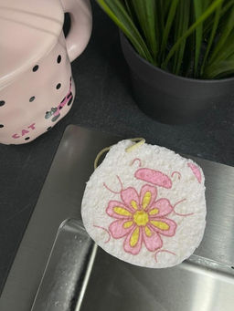 ЭКО губка для посуды "Flowers pig"