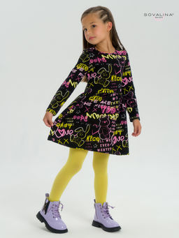 Платье Эля неоновые мишки - Sovalina фото 13