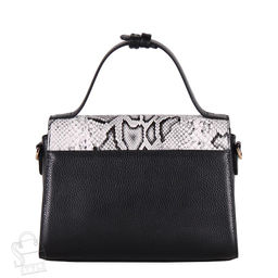 Сумка женская кожаная 23010G black white Vitelli Grassi/30 фото 4