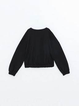 Bisiklet Yaka K?z ?ocuk Sweatshirt - Waikiki фото 3