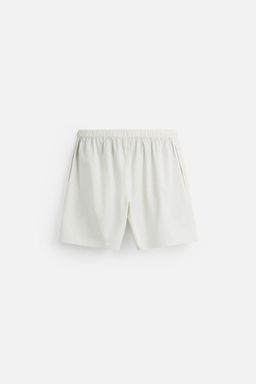 COTTON-HEMP STRIPED BERMUDA SHORTS - Zara фото 7