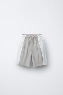 BERMUDA NYLON COLOR BLOCK / Beige