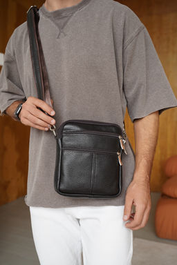 Сумка мужская Ц-293/1.1 темно-коричневый - Protege фото 3