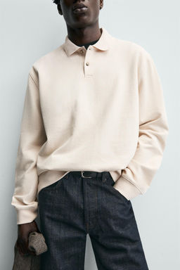 TEXTURED REGULAR FIT POLO SHIRT - Zara фото 5