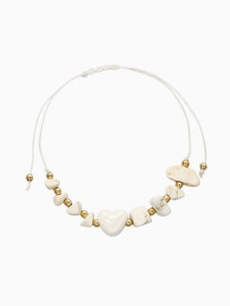 Цена за 3 шт. Браслет-оберег «На любовь» крошка, цвет белый