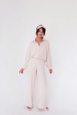 9608 Костюм в пижамном стиле айвори - Martichelli фото 13