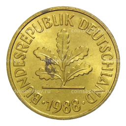 5 пфеннигов 1988 года J Германия
