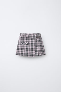 CHECK BERMUDA SKORT - Zara фото 5