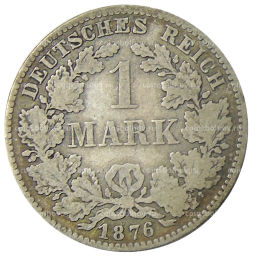 1 марка 1876 года H Германия