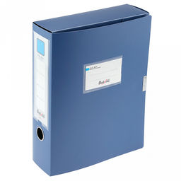 Папка-органайзер (короб) "Архивная" А4 23,4х31х7,5см, пластик, на липучке, цвет синий (Китай)