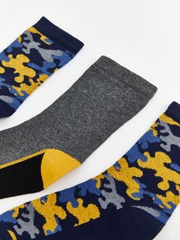 Desenli Erkek ?ocuk Soket ?orap 5li - Waikiki фото 2