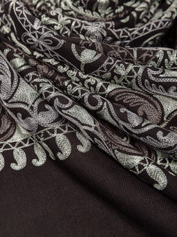 Палантин с вышивкой /шерсть/в ассорт № Тк850/12 - Ганг фото 3