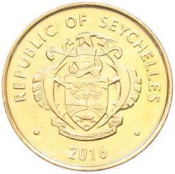 Монета 10 центов 2016 года Сейшелы