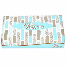 Салфетки бумажные "GrandPero non-stop ", 2-х слойные 20х20см, 100 штук в коробочке, цвета микс2 (Россия)