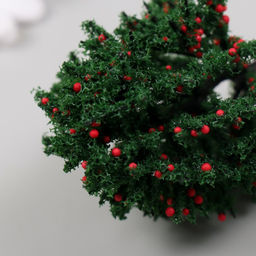 Цена за 2 шт. Искусственное растение для творчества пластик «Яблоня», 12 см