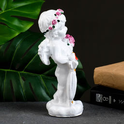 Фигура гипс Ангел с зонтиком, 22?10 см