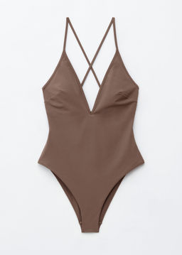 Traje de ba?o con espalda cruzada