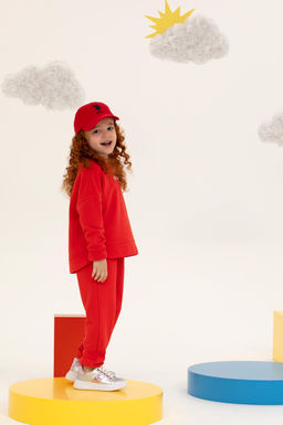 U. S. Polo Assn Детский красный базовый свитшот с круглым вырезом - U.s. polo assn фото 13