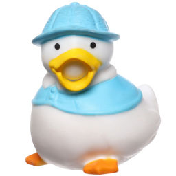 Резиновая игрушка для ванны Крошка Я «Утенок с пузырем», 6 см, МИКС