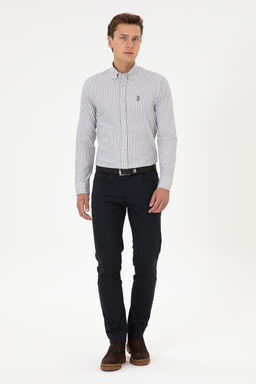 Erkek Lacivert Slim Fit Kanvas / Chino Pantolon - U.s. polo assn фото 9