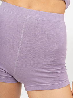 Цветные короткие шорты термо в оттенке лаванда лаванда 632304 - Mark formelle фото 4
