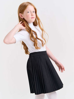 Юбка плиссе Черная 7+ - Bungly фото 2