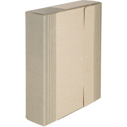 Короб архивный  Attache 75мм переплетный картон сер.полоски