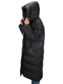 H-2202 BLACK Пальто зимнее женское (200 гр .холлофайбер) - Фабричный китай фото 10