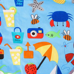 Пеленка на непромокаемой основе, 50х65 см., голубой МИКС - Крошка я фото 6