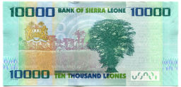 Банкнота 10000 леоне 2021 года Сьерра-Леоне