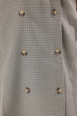 Trendyolmilla Cok Renkli Poplin Yaka Detayl? Mini Dokuma Ceket Elbise TWOSS25EL00318  фото 3