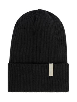 Шапка вязаная черная Ш-102/1 (58)