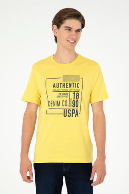 Мужская желтая футболка