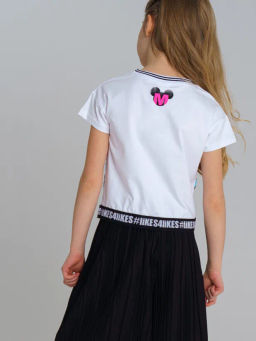 PlayToday / Фуфайка трикотажная для девочек (футболка)  фото 3