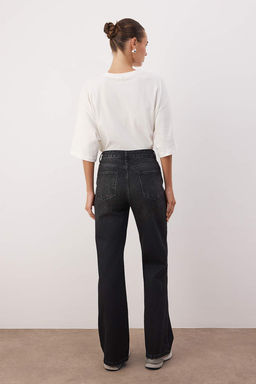 Antrasit Yuksek Bel Wide Leg Jeans TWOSS24JE00080