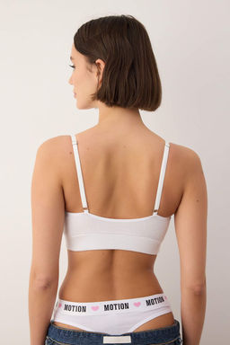 Siyah-Beyaz 2li Kaskorse Duz Dikme Kap Bralette Sutyen THMAW26SU00007 - Trendyolmilla фото 4