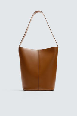LIMITED EDITION LEATHER SHOPPER BAG - Zara фото 4