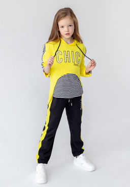 88071 Костюм трикотажный тройка для девочки - Kiko фото 6