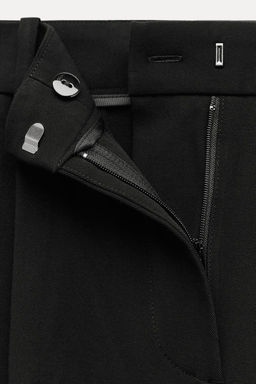 WIDE-LEG DARTED TROUSERS WITH BELT - Zara фото 6