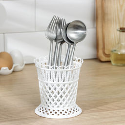 Цена за 3 шт. Подставка для столовых приборов Альтернатива «Семь злаков», 11.5×11.5×12 см, пластик, МИКС